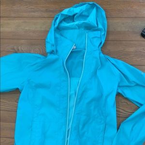Teal Blue Columbia Windbreaker